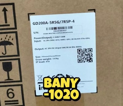 New In Box invt GD200A-5R5G/7R5P-4 Inverter 380V 5.5KW/7.5KW