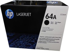 HP CC364A (64A) Black Toner Cartridge Genuine OEM Original