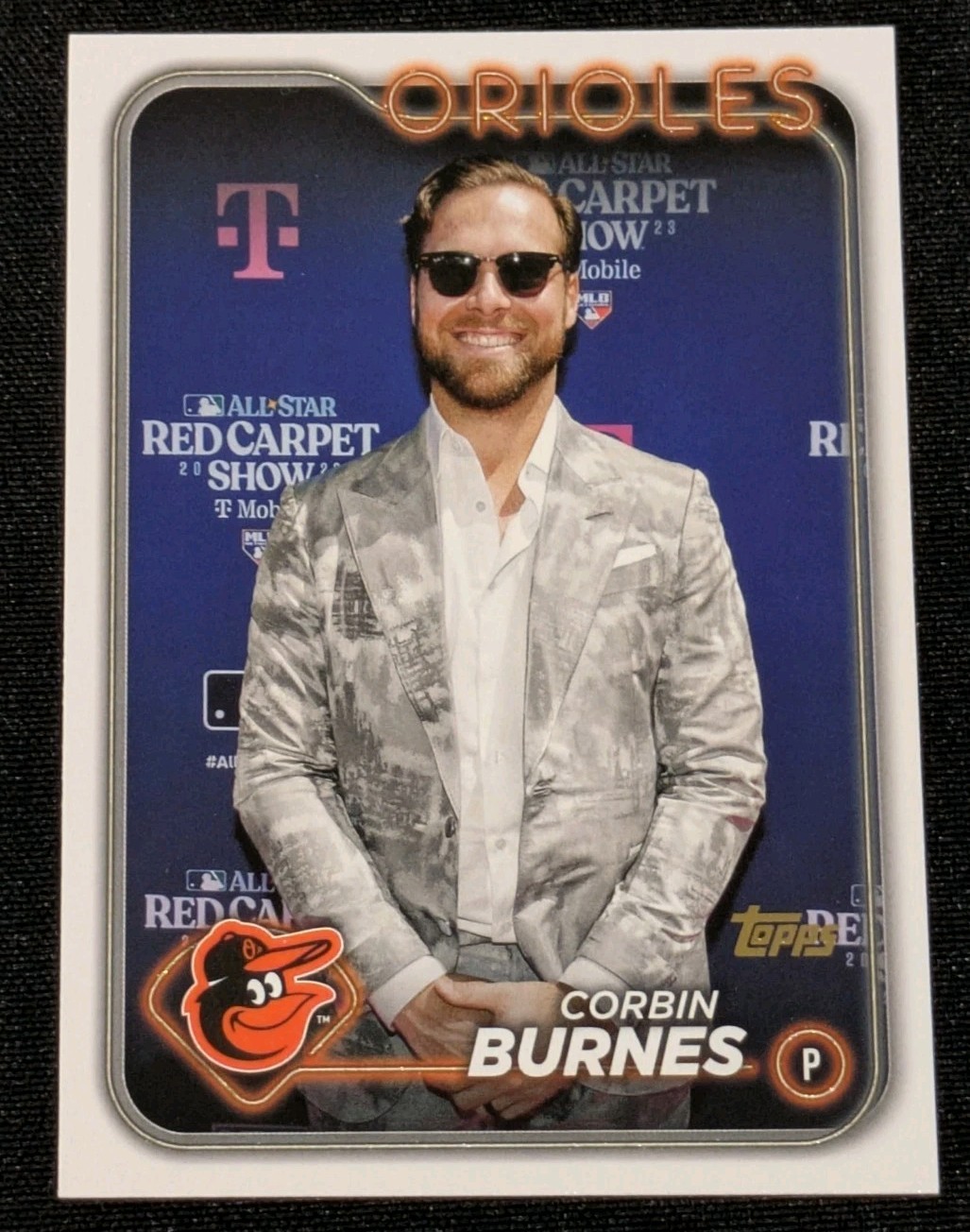 2024 Topps Corbin Burnes GOLDEN MIRROR SSP Photo Variation 501 Baltimore Orioles