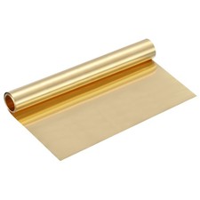 Brass Sheet Roll, 0.1 x 200 x 2500mm Metal Flashing Brass Foil Roll, Gold