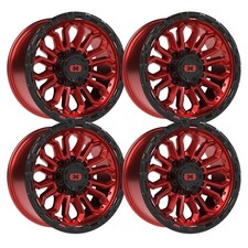 Set-4 Vision 405 Korupt 20x10 8x170 -25mm Red Black Wheels Rims 20 Inch