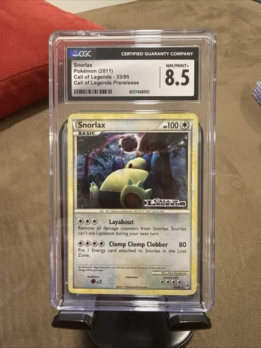 Pokemon Snorlax Call of Legends Prerelease Holo Rare Promo #33 CGC 8.5