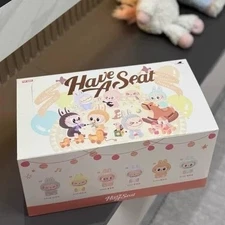 POP MART LABUBU THE MONSTERS Have a Seat Plush Assort Blind Box 6pcs Set