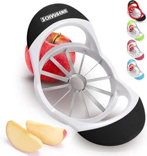 SCHVUBENR 4.72 Inch Large Apple Slicer with 12 Blades - Professional Apple Cutte