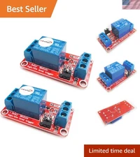 2-Piece 5V Relay Module with Optical Isolation - High/Low Trigger Capability