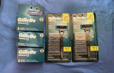 Gillette Mach 3 Pack Of 2 Razors With 6 Cartridges  And 12 Extra Cartridges
