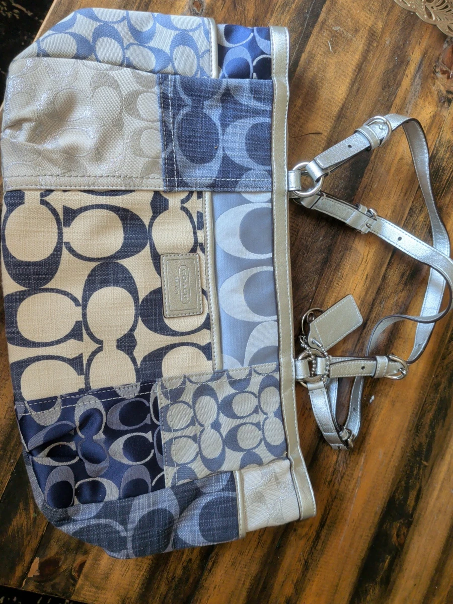 Coach Patchwork Denim Exterior Shoulder Bags Bags & Handbags for