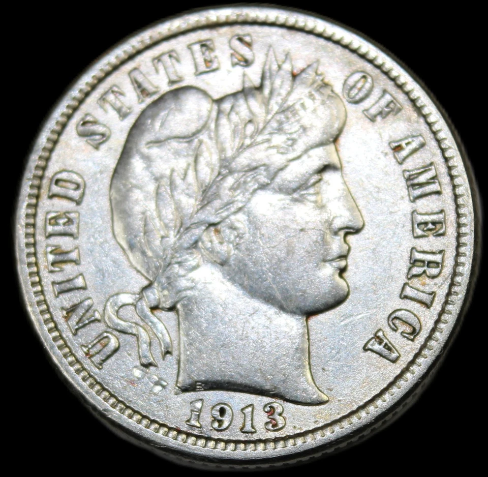 1913 p barber dime- choice uncirculated/ free shipping- jam581 - Image 2 of 4
