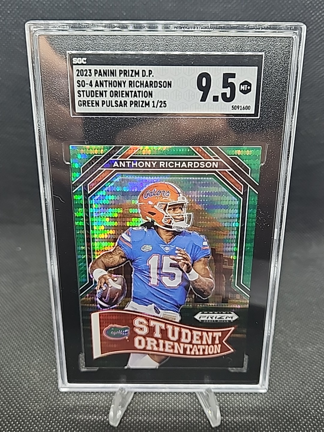 Anthony Richardson Panini Prizm Draft Picks Student Orientation #SO4 Green Pulsar