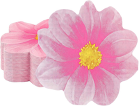 60 StüCk Servietten Blumen - Rosa 2-Lagige Einweg Papierservietten | Sommer Serv