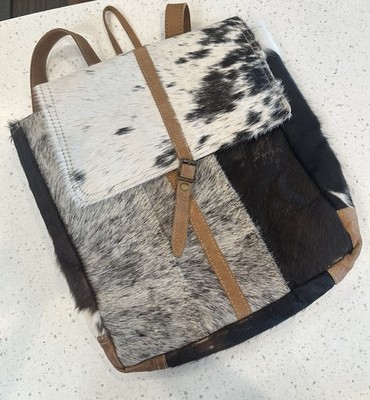 Myra Leather Cowhide Backpack