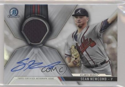 2017 Bowman Chrome Relics 4/150 Sean Newcomb #CAR-SN Rookie Auto RC uy5