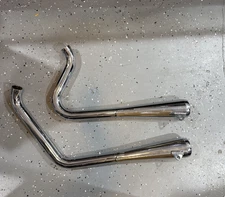 Bub Bad Dog Evolution Softail Exhaust System Chrome 1984-99
