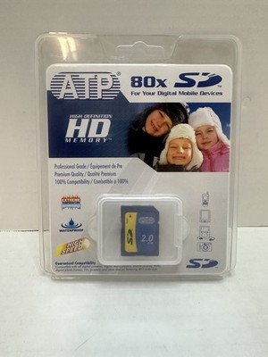 NEW SEALED ATP Electronics Secure Digital 2GB 80x SD Card  #AF2GSD