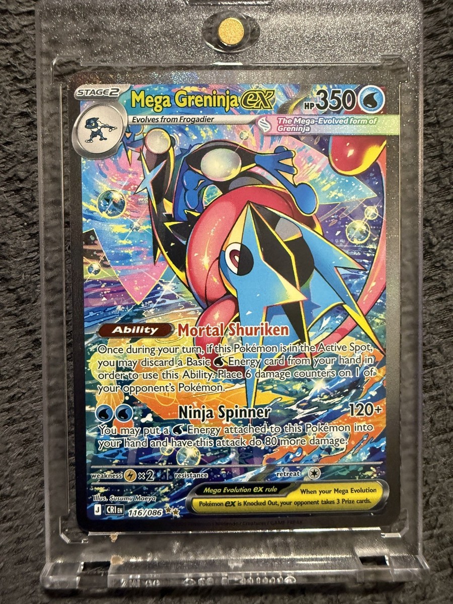 Mega Greninja ex 116/086 Me04: Chaos Rising Holo | eBay