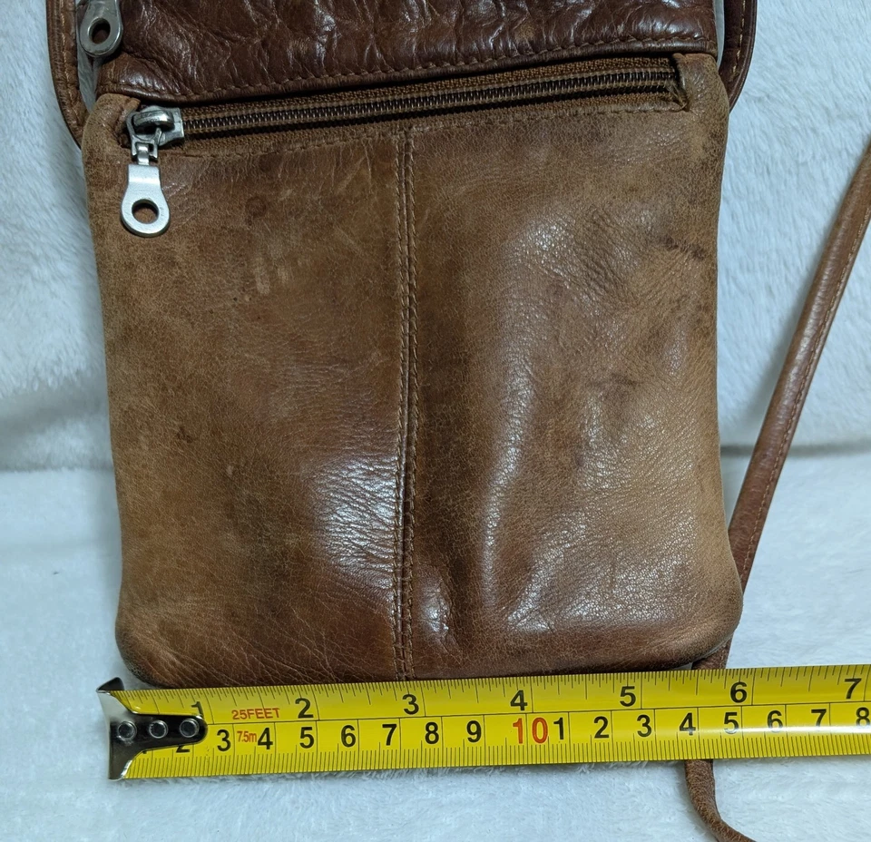  Bandolera de cuero vintage Paul & Taylor  Foto 3 de 4