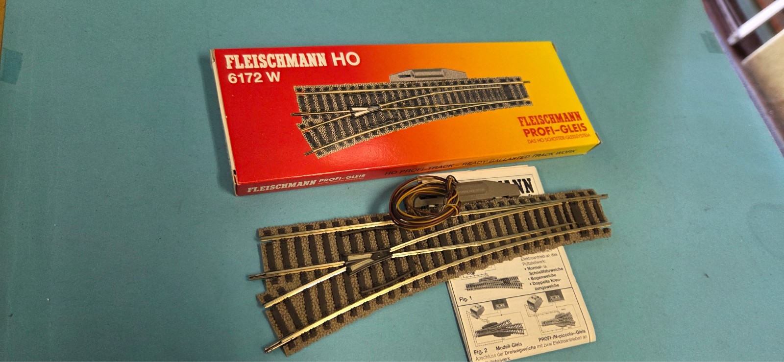 Fleischmann H0 Profi-Gleis 6172 elk. Weiche links /TOP