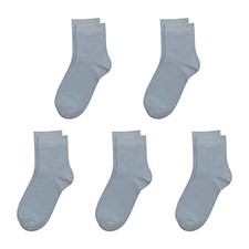 Kids Viscose Bamboo School Socks Soft flate Seam Color Anti Odor Thin