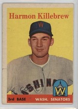 1958 Topps Harmon Killebrew #288 HOF 2u3