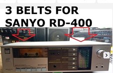 3 PCS BELT KIT FITS SANYO RD-400 (3 PCS) NEW