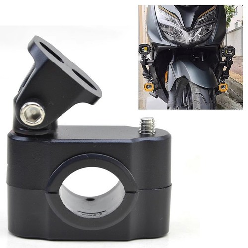 Motorcycle Light Stand with Adjustable Pipe Clamp for Easy Installation - Picture 4 of 12