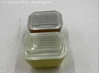 Pyrex Collectible Kitchenware Small Refrigerator Dish With Lid Lot Of 2