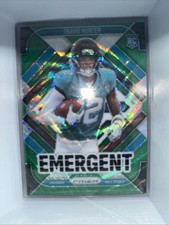 2025 Panini Prizm NFL Football TRAVIS HUNTER Emergent Green Prizm RC #12