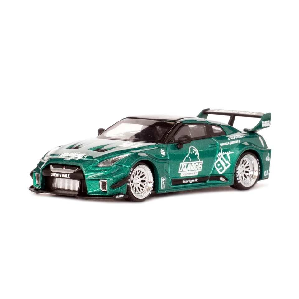 LIBERTY WALK XLARGE MINIGT 1/64 Nissan LB-Silhouette WORKS GTR XLARGE Green - Image 3 of 4