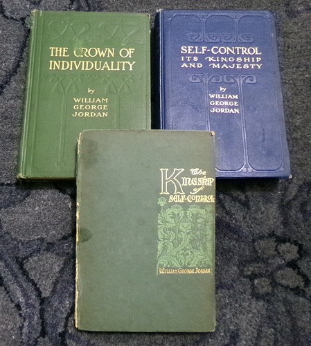 Cover of William George Jordan Antique Book Lot of 3 Self-Control Kingship Individuality
