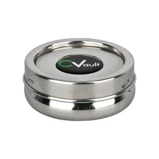CVault "Twist" Stainless Steel Storage Container with Boveda Pack | Half Ounce