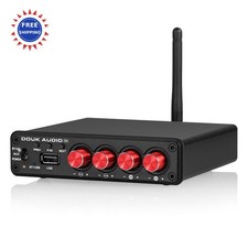 4 Channel Bluetooth Amplifier 50W x 4 Audio Power Amp Hifi Home Stereo Speaker