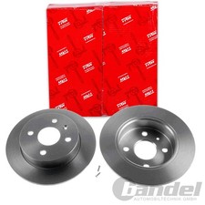 2X TRW BREMSSCHEIBEN 240mm VOLL HINTEN PASSEND FÜR CHEVROLET CORSA OPEL ASTRA