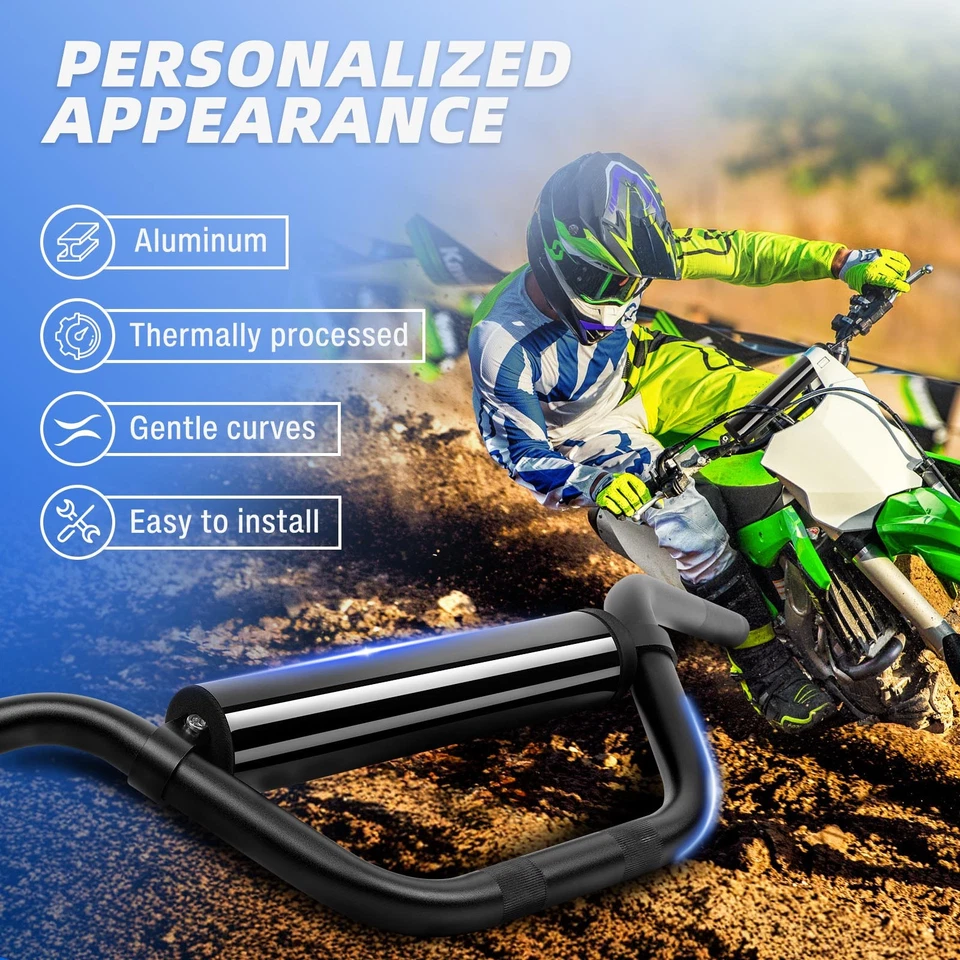 7/8" Low Rise Bar Handlebar w/ Chest Pad For ATK 125 250 350 490 605 Dirt Bike - Image 4 of 4