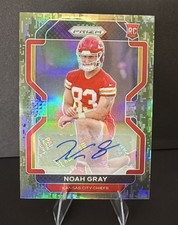 2021 Panini Prizm NOAH GRAY Autograph Camo RC Rookie #418 Kansas City Chiefs /25