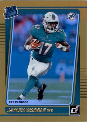2021 Donruss Press Proof Premium #263 Jaylen Waddle RR - FB