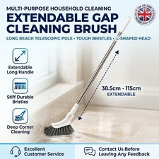 Extendable Long Handle Floor Scrub Brush,Multifunctional Bathroom Cleaning Brush