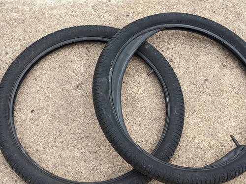 GT Air Bags 20 x 2.1 BMX  Bicycle Tires Nice Solid CONDITION Black 