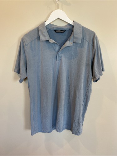 Arc’teryx 1/4 Snap Polo Shirt Mens Large Blue Outdoor Golf Preppy