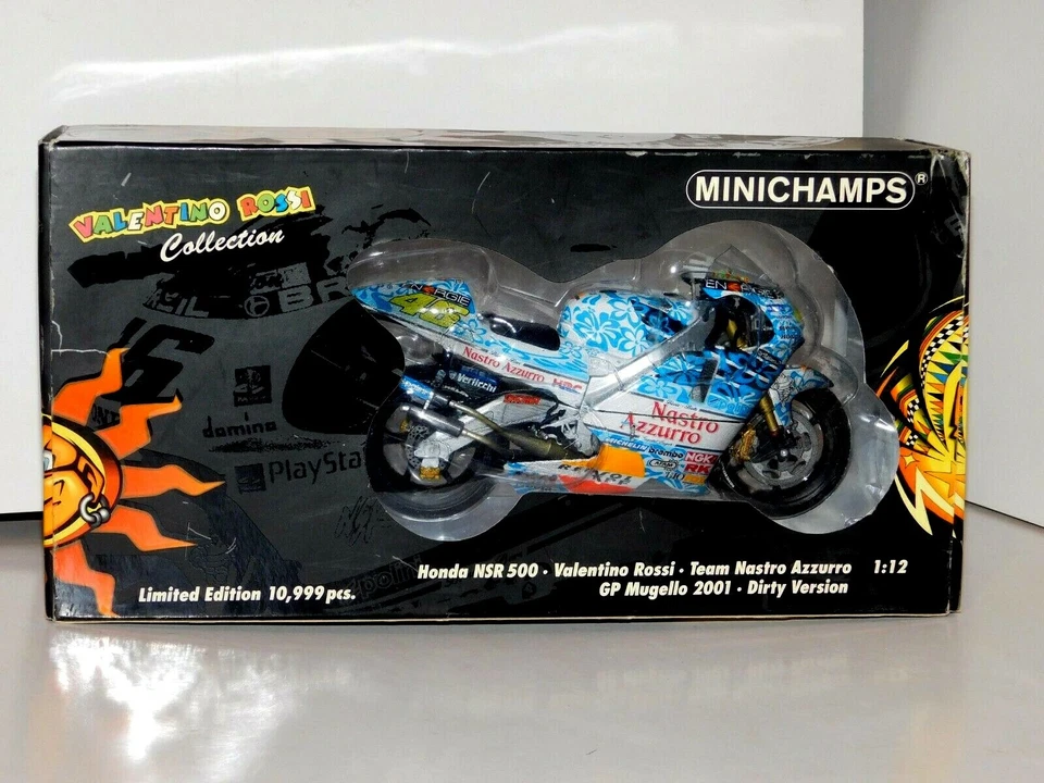 Rossi Honda NSR 500 Bike, Mugello Gp 2001 Verwittert MINICHAMPS 122 016186 1:12 - Bild 4 von 4