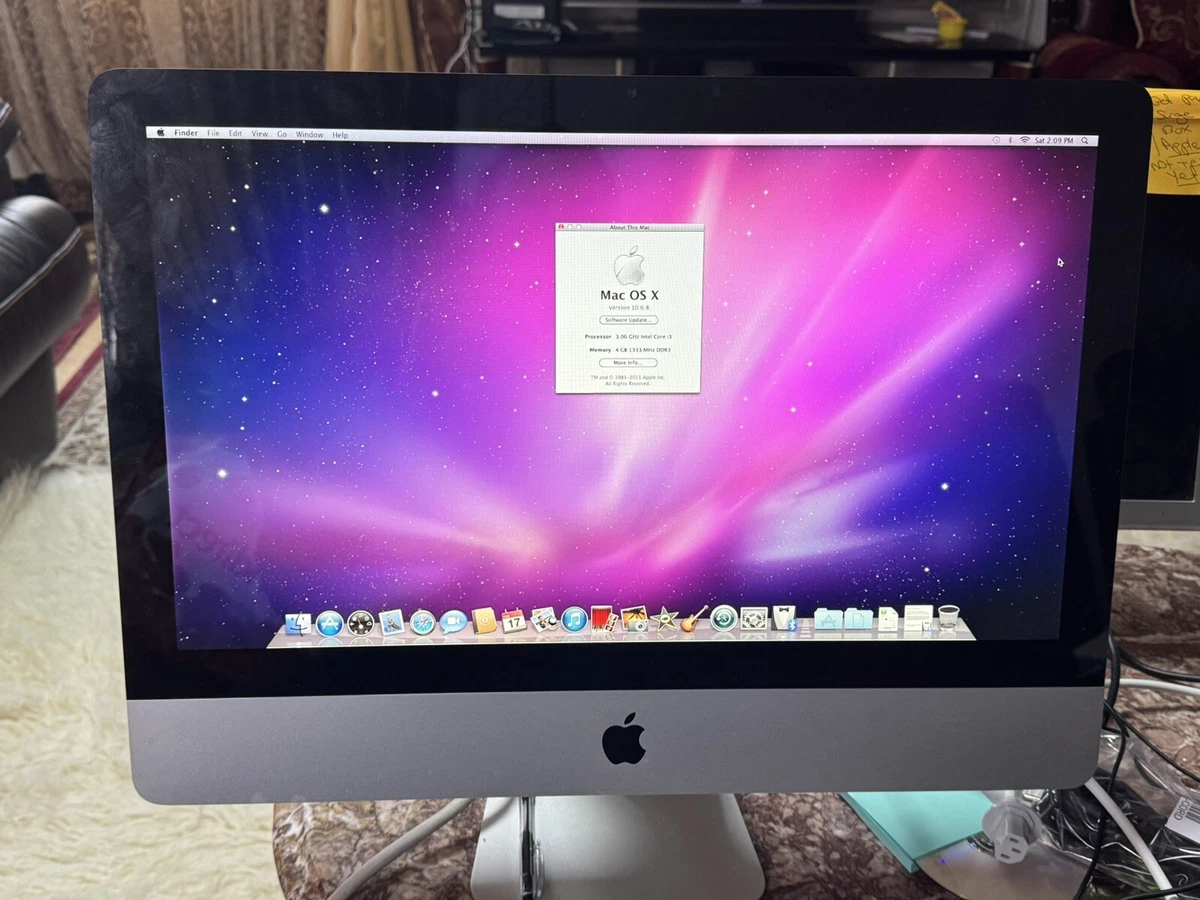 Apple iMac Mac OS X 10.10, Yosemite 2010 Apple Desktops & All-In