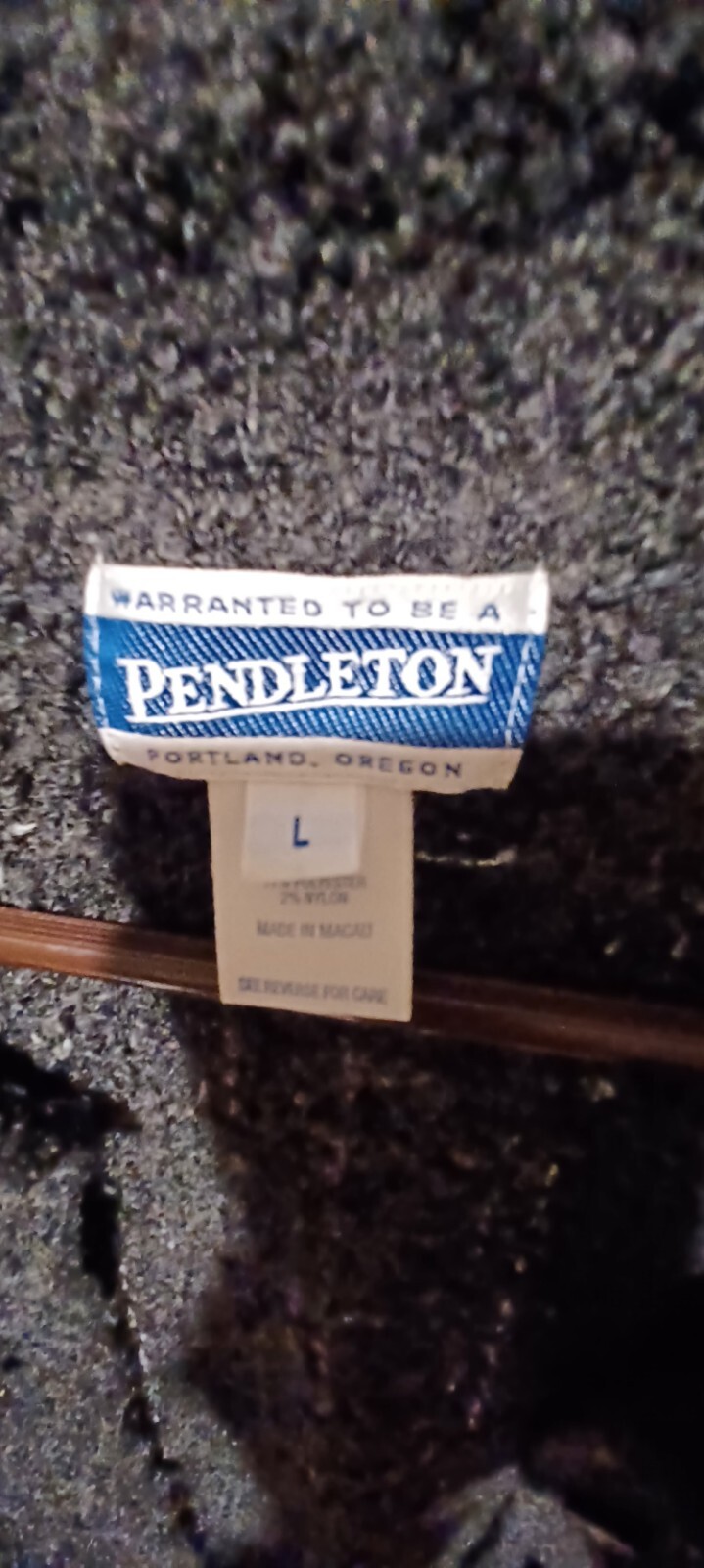 Women's Dark Gray Pendleton Button Down Sweater S… - image 7