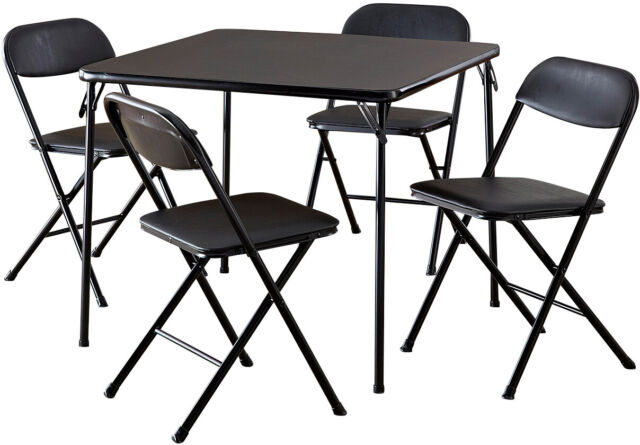 5 Piece Folding Table Chair Set Guest 