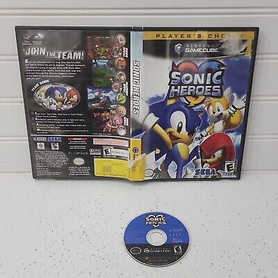 Sonic Heroes (Nintendo GameCube, 2004) COMPLETE! Tested & Working! In DVD  box 696554821958