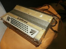 Vintage S Marino Italy Accordion in Case