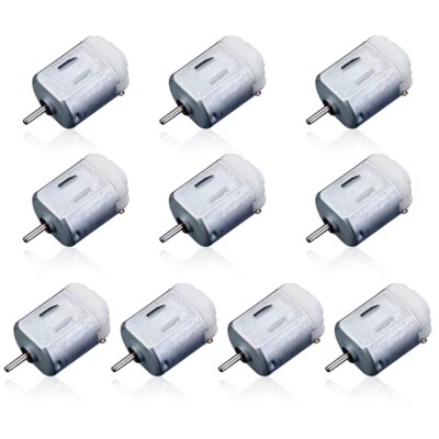 6 Set Piccolo Motore DC Mini Motori Elettrici Per Hobby 1.5V-3V 24000RPM Con Custodia Portabatteria AA 2x1.5V, Staffa Motore, Interruttore A Bilanciere