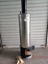 Warmwasserspeicher holz EDELSTAHL Wasser Heizung Holz Boiler 80l Druckkessel