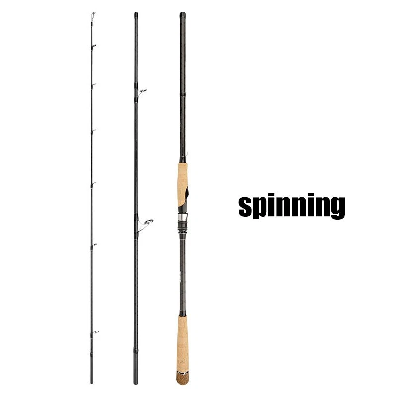 Vara giratória de surf FIGHTING 9 pés 10 pés 20 lb pólo de viagem de água salgada carbono 3 seções - Imagem 2 de 4