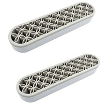 Silicone Make up Brush Holder Cosmetic Storage Box Desktop 2 PCS Gray