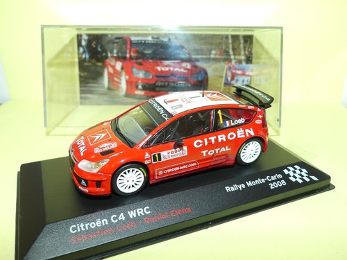 CITROEN C4 WRC WINNER RALLYE MONTE CARLO 2008 SEBASTIEN LOEB IXO ALTAYA