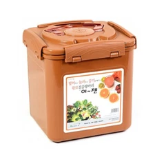 E-Jen Kimchi Sauerkraut Fermentation Container with Inner Lid Brown 1.6G / 6.4L